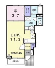 カーサ ラピタの間取り画像