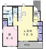 クレール・ソレイユⅡの間取り画像