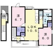 クレール・ソレイユⅡの間取り画像