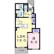 リヴェール竹田の間取り画像