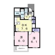 ソレイユロジュマンBの間取り画像