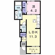 プルメリアⅡの間取り画像