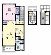 カーサ オリーブの間取り画像