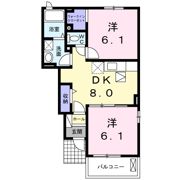 ベルジュネスの間取り画像