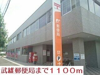 近くの武雄郵便局まで1,100m（徒歩14分）