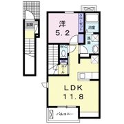 ヴィラ・大砂場Aの間取り画像