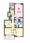 クレールⅤの間取り画像