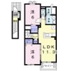 K．N．コンプレーションⅥBの間取り画像