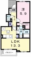 パークサイド東新町Aの間取り画像