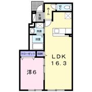 アニメートMの間取り画像