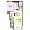 メゾンエスポワールⅡ Bの間取り画像