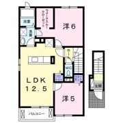 メゾンエスポワールⅡ Bの間取り画像