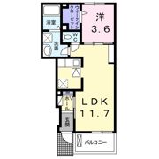 メゾンエスポワールⅡ Cの間取り画像