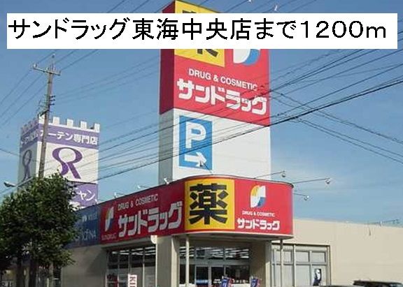 近くのサンドラッグ東海中央店まで1,200m（徒歩15分）