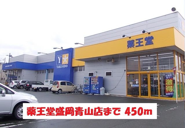 近くの薬王堂盛岡青山店まで450m(徒歩6分)