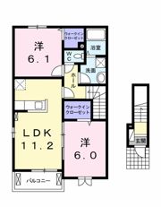 グランツ長良Bの間取り画像