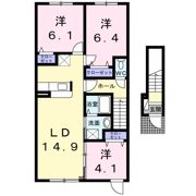 アウル 916の間取り画像