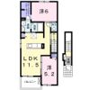 ハピネス 北島Dの間取り画像