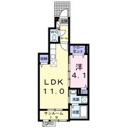 ベルフォーレ城山Ⅰの間取り画像