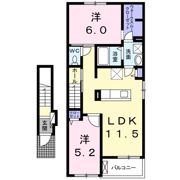 Biorla 的ヶ浜Aの間取り画像