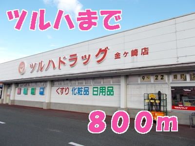 近くのツルハドラッグまで800m(徒歩10分)