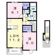 プローテⅢ・Bの間取り画像