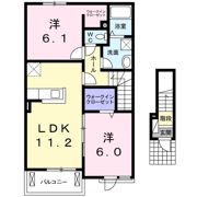 ピアチェーレ2の間取り画像