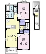 ホープヒルズAの間取り画像