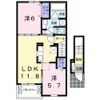 アンジュⅡの間取り画像