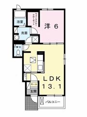 エスポワール Ⅲの間取り画像