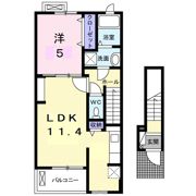 ルーベル上林 Aの間取り画像