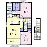 エクラデ ジュールⅡの間取り画像