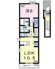 サンリット青柳Dの間取り画像