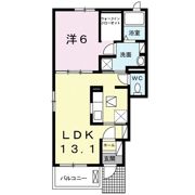 ルーブ フルール Dの間取り画像