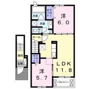 ニュー レジデンス Bの間取り画像