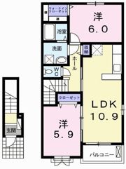 パニエ・ド・フルールⅢBの間取り画像
