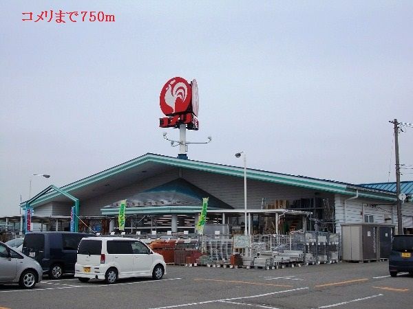 近くのコメリまで750m(徒歩10分)
