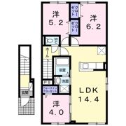 グレイス上野幌Cの間取り画像