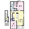 リバーサイド ジェルメⅠの間取り画像