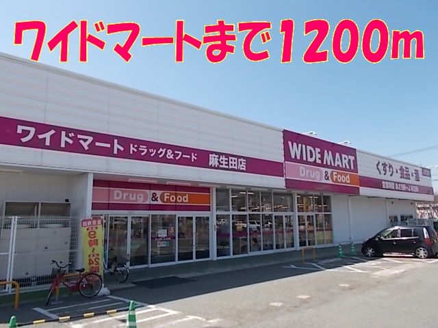近くのワイドマートＤ＆Ｆまで1,200m（徒歩15分）
