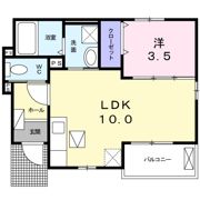 エーエス コートの間取り画像