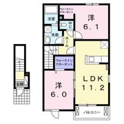 ソレイユ アルカンシェルAの間取り画像