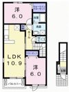 ブライト・ヒルサイドKⅠの間取り画像