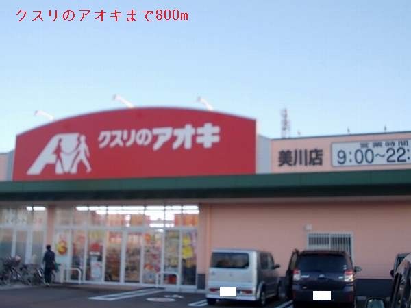 近くのクスリのアオキまで800m(徒歩10分)