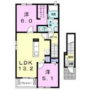 カシーヌ ショコラⅢの間取り画像