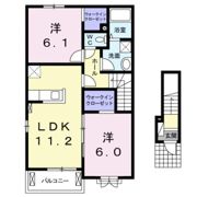 リアン ベル Aの間取り画像