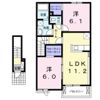 リアン ベル Aの間取り画像