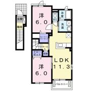セントプラージュ Dの間取り画像