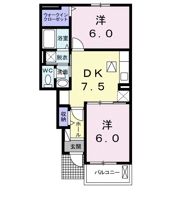 レジデンスエバーグリーン植木Cの間取り画像