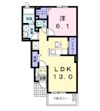 Nフォレスト鹿島Bの間取り画像